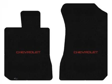 Lloyd Velourtex Front Carpet Mats for '22 Chevy Bolt w/Chevy Red on Black Logo