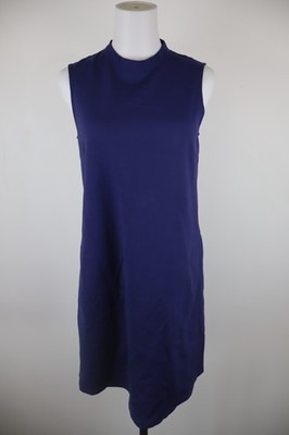MAX&CO WOMEN'S SLEEVELESS DRESS SIZE M WOMAN CASUAL VINTAGE DRESS LOGO ZIP