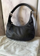 Coccinelle Tasche schwarz silber Echtleder It...