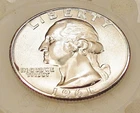 1961 Brilliant Uncirculated  Quarter 90%   Blazing Cartwheel Luster #1210 ~ 12