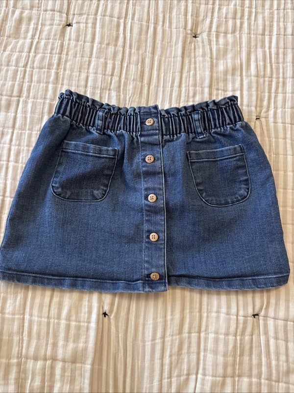 Toddler Girl Denim Skirt Carter’s 5t Elastic Waist Pull On 