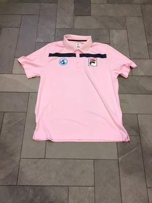 FILA Shirt Sz XL Tennis Cincinnati Open ATP Tour Logo Pink Ball Crew Cincy W&S