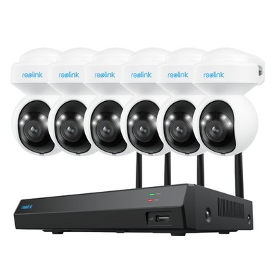 Reolink 12CH WiFi NVR mit 2TB HDD NVR 4K WLAN Überwachungskamera Aussen Set
