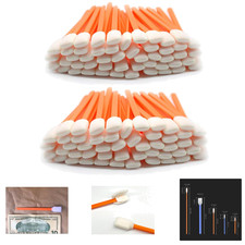 Foam Cleaning Swabs 200PCS Orange For Electronics 5-Inch Head Length Lint Free