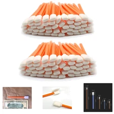 Foam Cleaning Swabs 200PCS Orange For Electronics 5-Inch Head Length Lint Free