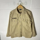 Polo Ralph Lauren Jacket Mens XL Beige HBT Military Marines Army RL Shacket Army
