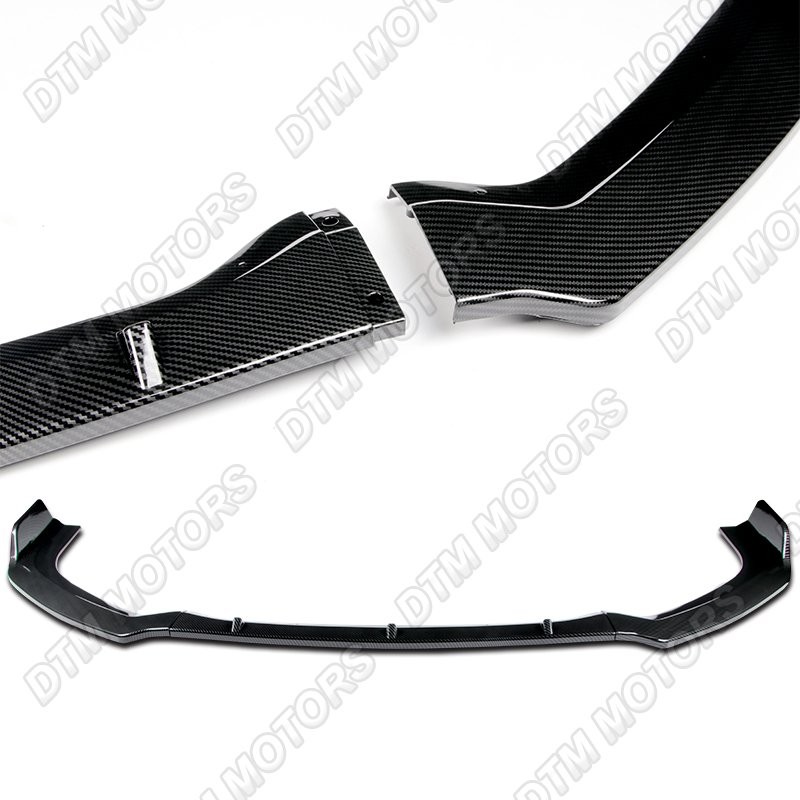 3-Piece Carbon Look Front Bumper Lip Spoiler Kit – Fits 2019-2021 Nissan Altima