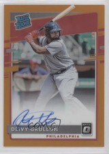 2020 Panini Donruss Optic Orange Prizm 92/99 Deivy Grullon #RRS-DG Auto 0u2j