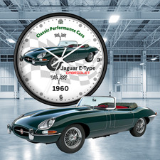 Jaguar E-type Cabriolet Wall Clock Classic Performance Cars 1960