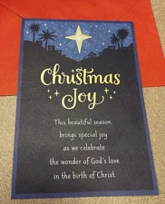 Christmas Special Joy Peace God’s Love Christ 5"x7" Religious Greeting Card