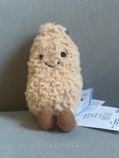 Jellycat Amuseables Peanut Plush Keychain Cute Food Bag Charm BNWT