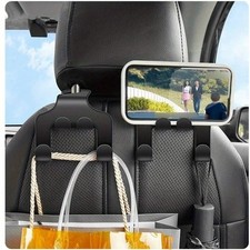 2Pcs Car Headrest Hook Vehicle Mobile Phone Holder Back Seat Hanger Storage Hook
