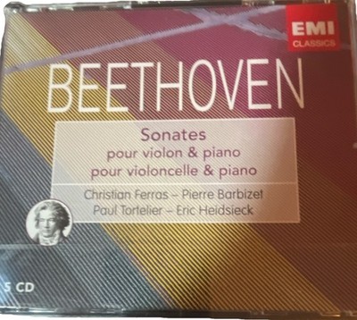 Beethoven EMI Classics Sonates violon/piano & violoncelle/piano 5CD