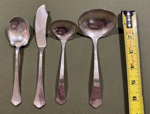Vintage RW & S Wallace Sterling Sliver Set of 4 Serving Pieces 177 grams