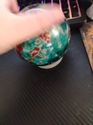 Hand Blown Iridescent Glass Globe w/Sand & Seashells Sh16 — photo 2