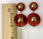 QVC Luxe Rachel Zoe Centric Bead Drop Brown Earrings — photo 5