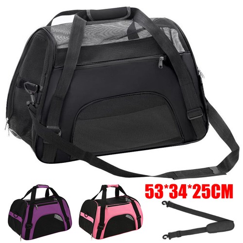 CAT CARRIER BAG AVC PORTABLE SOFT FABRIC FOLDING DOG PUPPY LARGE PET TRAVEL NEW