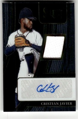 2022 Panini Select Cristian Javier Signature Materials #/299 #SM-CJ Auto