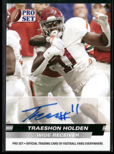 Traeshon Holden 2022 Pro-Set Autograph Rookie Card PSA-TH1 Alabama Crimson Tide