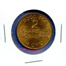 Cooper Lucky Pocket Piece 1" Token Good For 2 Years of Prosperity in Ohio Coin