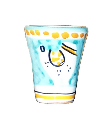 37306 Vietnamesisches Keramikglas flüchtiges Design Farbe Wassergrün