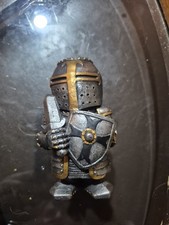 Adorable Medieval Knight In Armor  Sword  Shield Standing Guard 4.5" Statue