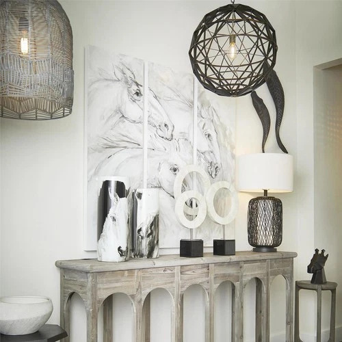 Sculpture CYAN DESIGN ZANDER Large Bronze Wood - Picture 3 of 3