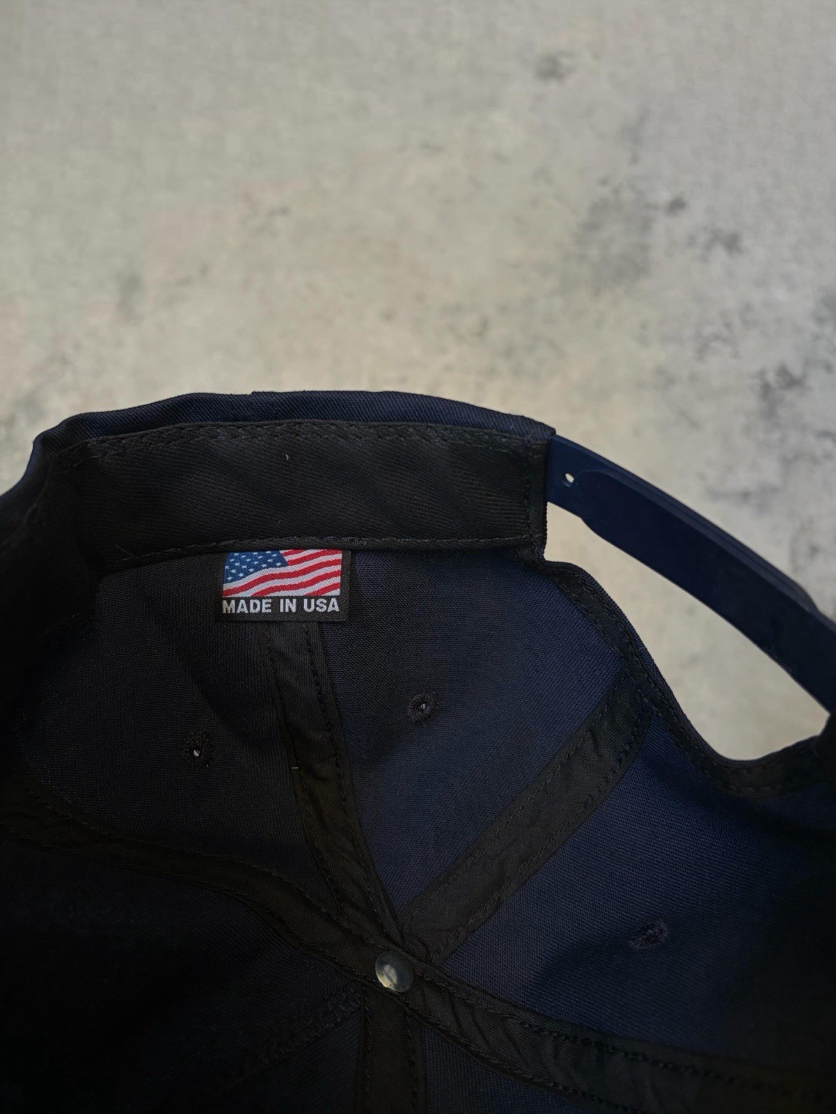 BRAND NEW! 2019 Kanye West JIK Embroidered Vinyl Navy Hat. ONE SIZE image 3