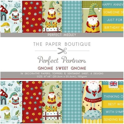 The Paper Boutique 8'' x 8'' Medley Pad Gnome Sweet Gnome PB1863