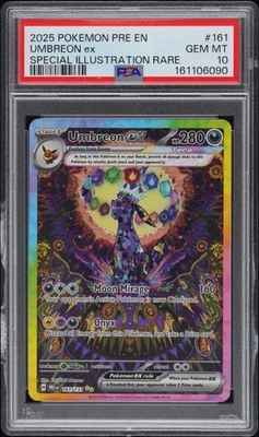 2025 POKEMON PRISMATIC EVOLUTIONS SPECIAL ILLUSTRATION RARE UMBREON EX PSA 10