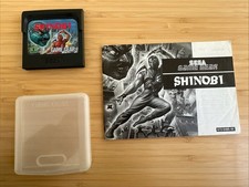 Shinobi (Sega Game Gear, 1990) With Case And Manual