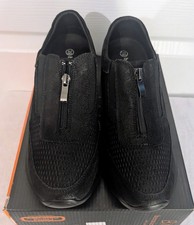 Bernie Mev Women  s TW196 Black Woven Zip Sneaker Hidden Wedge EU 39 US 8 NIB