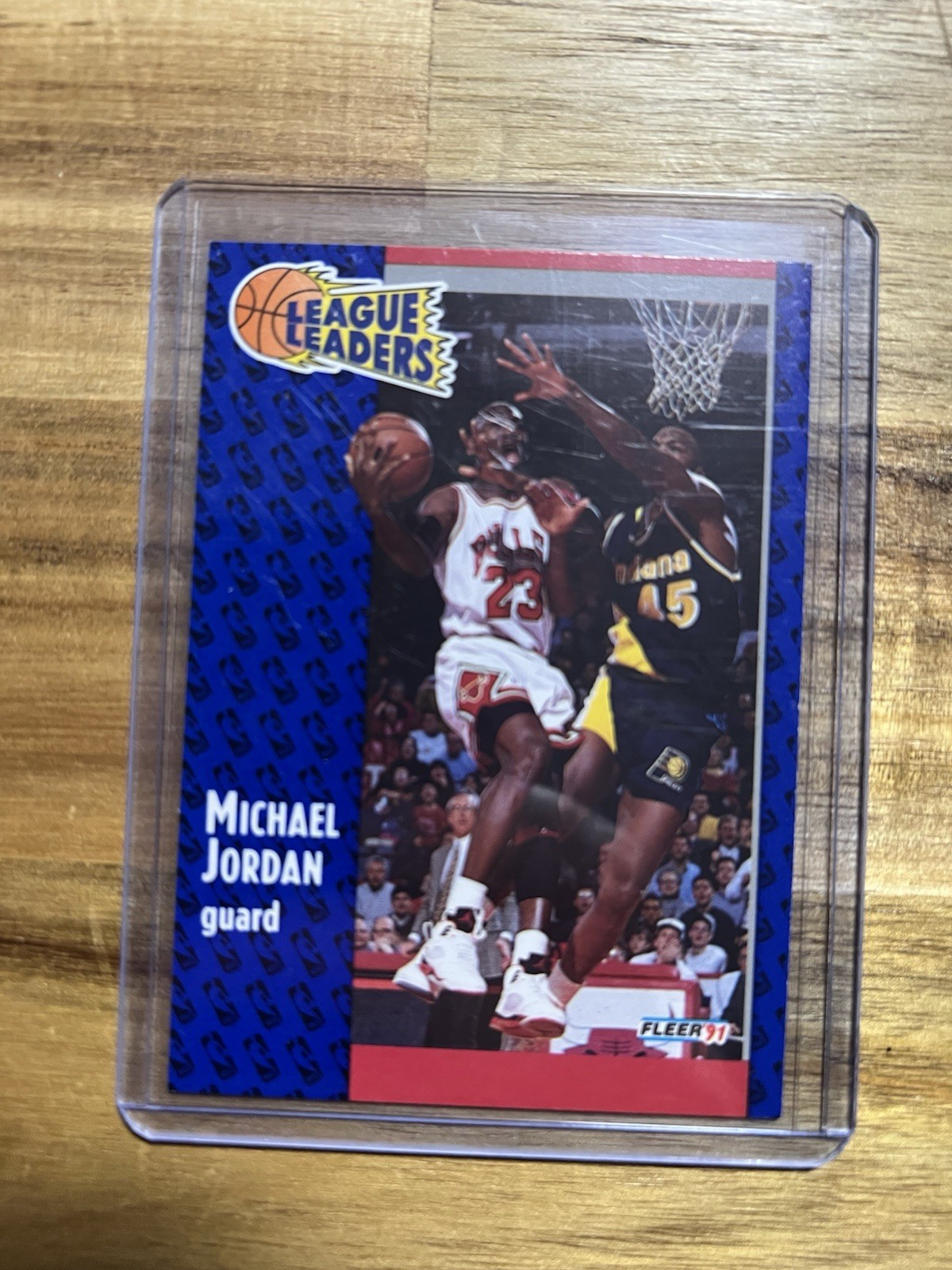 1991-92 Fleer Michael Jordan LEAGUE LEADERS Card #220