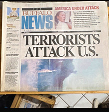 Buffalo News Special Edition "Terrorists Attack U.S." Sept 11 2001