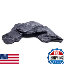 Natural Slate Stones 8-10" - USA Sourced for Aquariums Reptile Enclosures