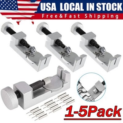 Metal Adjustable Watch Band Strap Bracelet Link Pin Remover Repair Tool Kit US