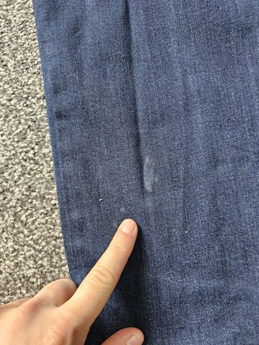 Hugo Boss Slim Straight Jeans Men's 36 x 32 Blue Faded Stretch Used - Picture 8 of 14