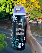 Owala 32oz FreeSip Midnight Garden Urban Outfitters Exclusive Water Bottle New