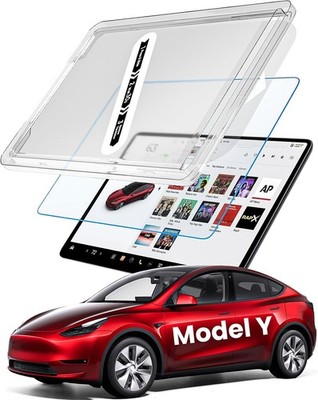 Tesla Model Y Screen Protector Anti-Glare 9H Tempered Glass for 2019 2024 15 Inc