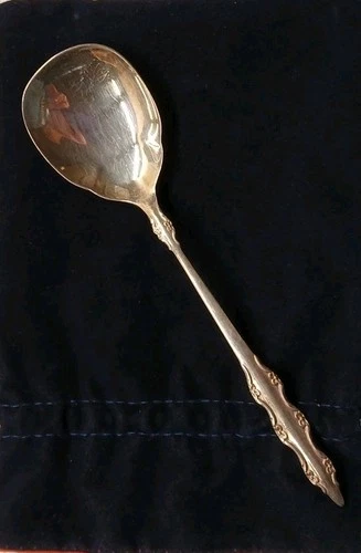 Vintage International Deep Silver Empress Sugar Spoon 6”