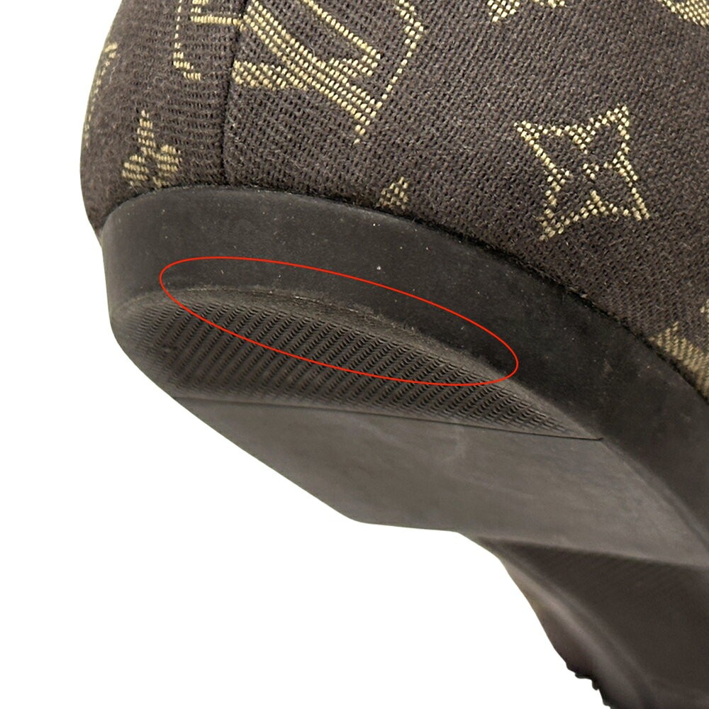 Louis Vuitton Flat Shoes Pumps Monogram EU 37.5 US 7.5 Canvas Leather Authentic thumbnail 13