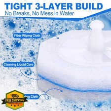 Zeefpod 100 Count Disposable Toilet Brush Refills Cleaner Wand