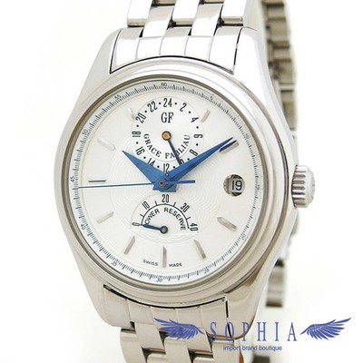 Grace Fabrio Men Watch Automatic White Dial Stainless Steel