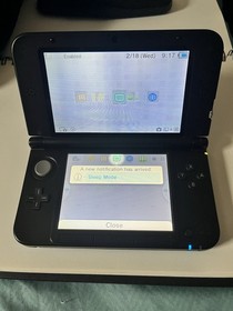 Nintendo 3DS XL Blue/Black Console Bundle - NEW Charger, Case, Stylus - TESTED