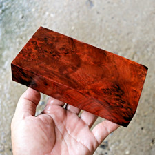 Amboyna Burl Blank Turning Knife Handle 82 163 34mm 601