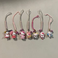 Sanrio Local Kitty 7 Pcs Set Pink String Cute Collectible Bulk Sale