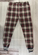 Todd Snyder NY x Chmapion Wool Blend tartan Jogger sweatpants sz M NWOT sample