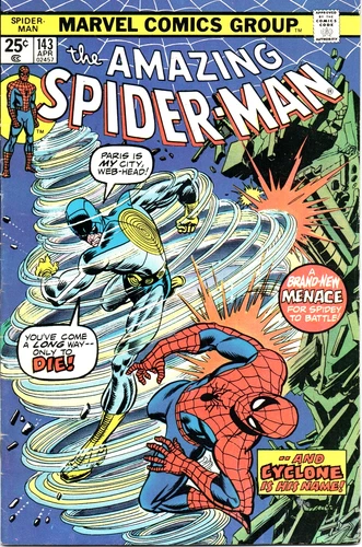 Amazing Spider-Man 143 April 1975 Marvel Brone Age Comic Book 5.0 VG+/FINE