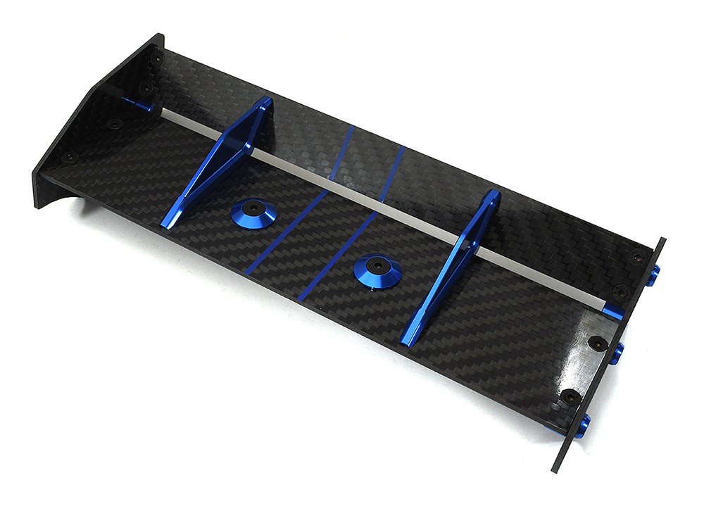 Bon Fiber Rear Aero Wing Kit For Traxxas 1/10 E-revo 2.0 48.5mm 5413 5446