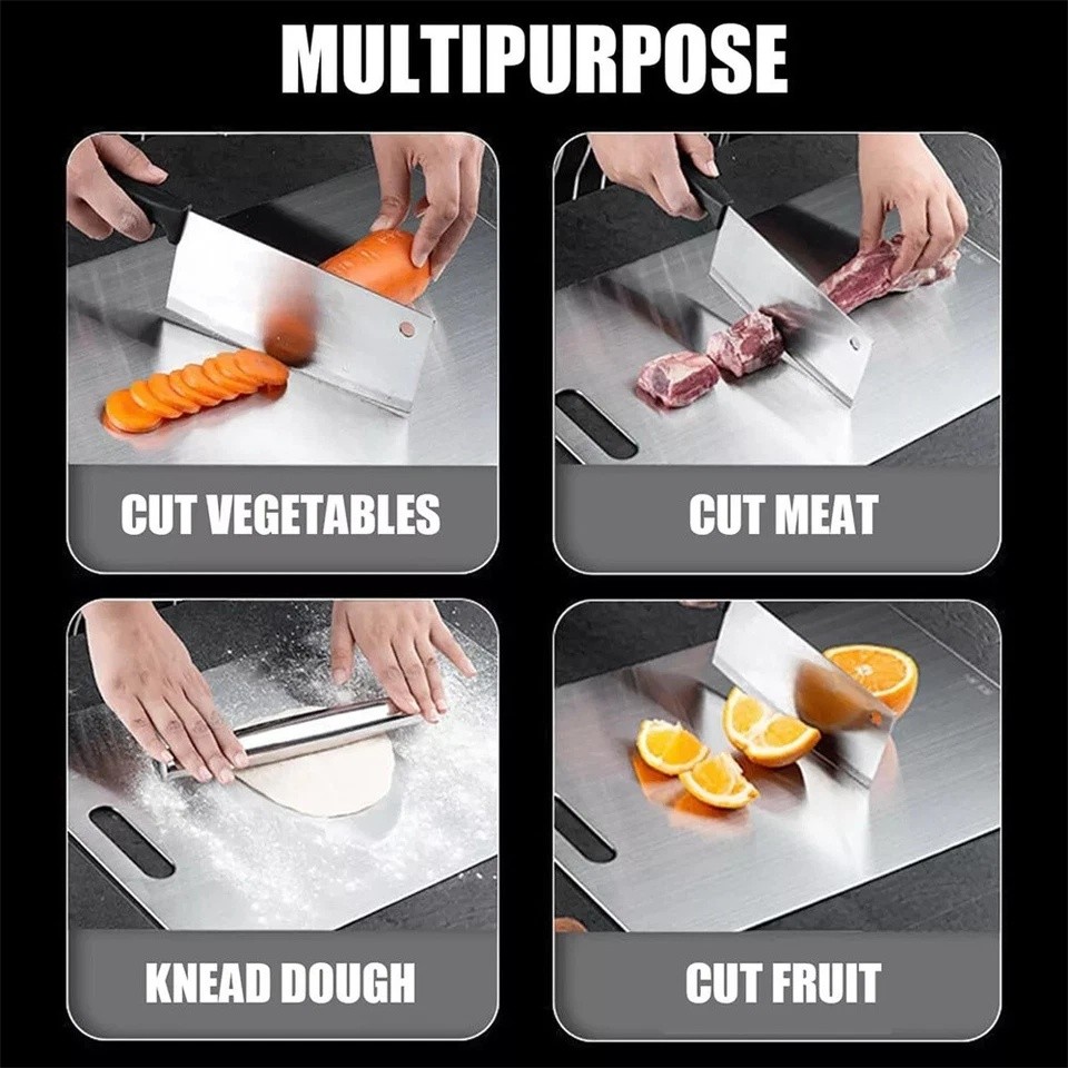 Titanium Cutting Board 100% Pure Non-Stick Double-Sided 11x15.5" in for Kitchen